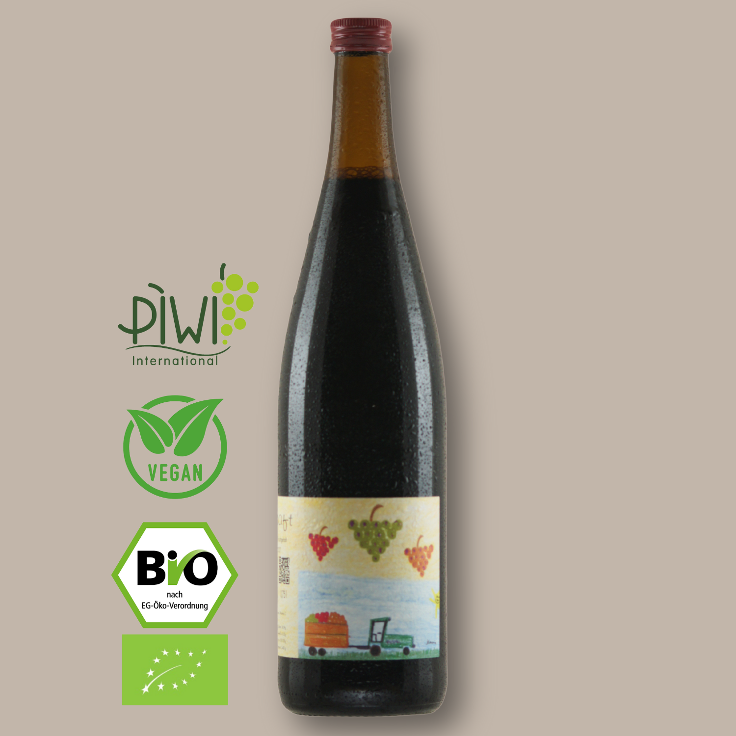 Bio Traubensaft Rot Bio Weingut Mühlmichel Kirchheim Pfalz