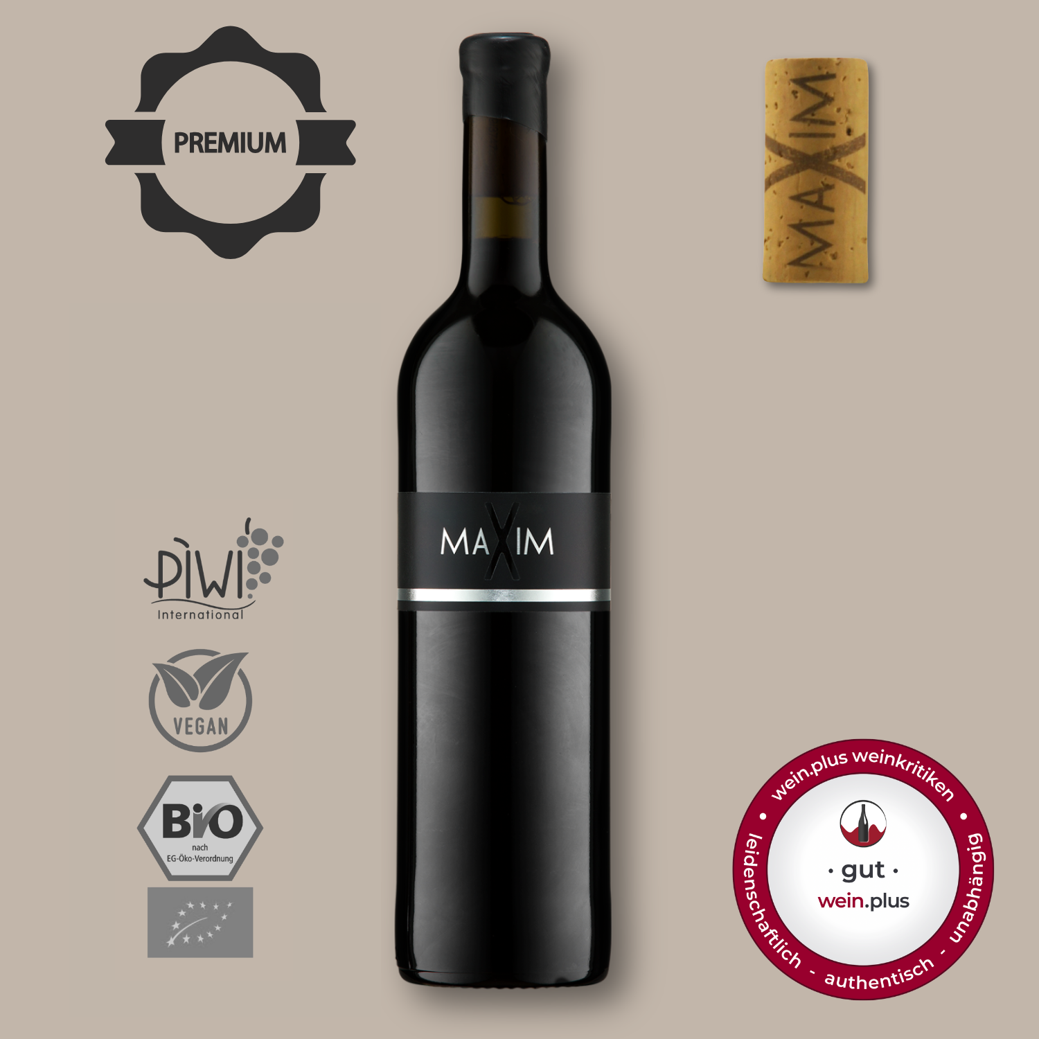 Cabertin Rotwein trocken Eichenfass Barrique ausgezeichnte gut wein plus Bio Weingut Muehlmichel Kirchheim Pfalz 