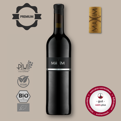 Cabertin Rotwein trocken Eichenfass Barrique ausgezeichnte gut wein plus Bio Weingut Muehlmichel Kirchheim Pfalz 