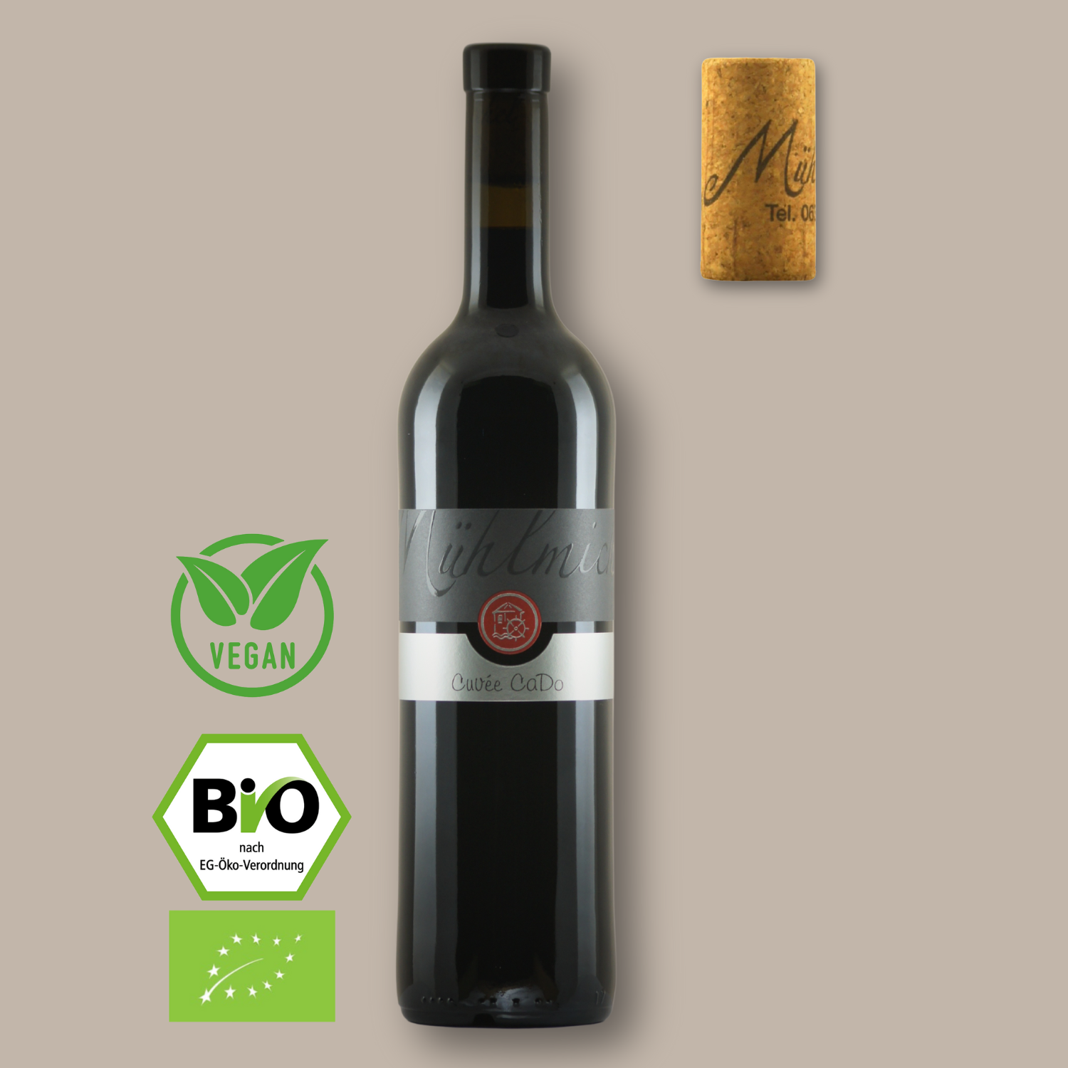 Cuvee CADo Rotwein Eichenfass Barrique zwei zwei Bio Weingut Muehlmichel Kirchheim Pfalz 