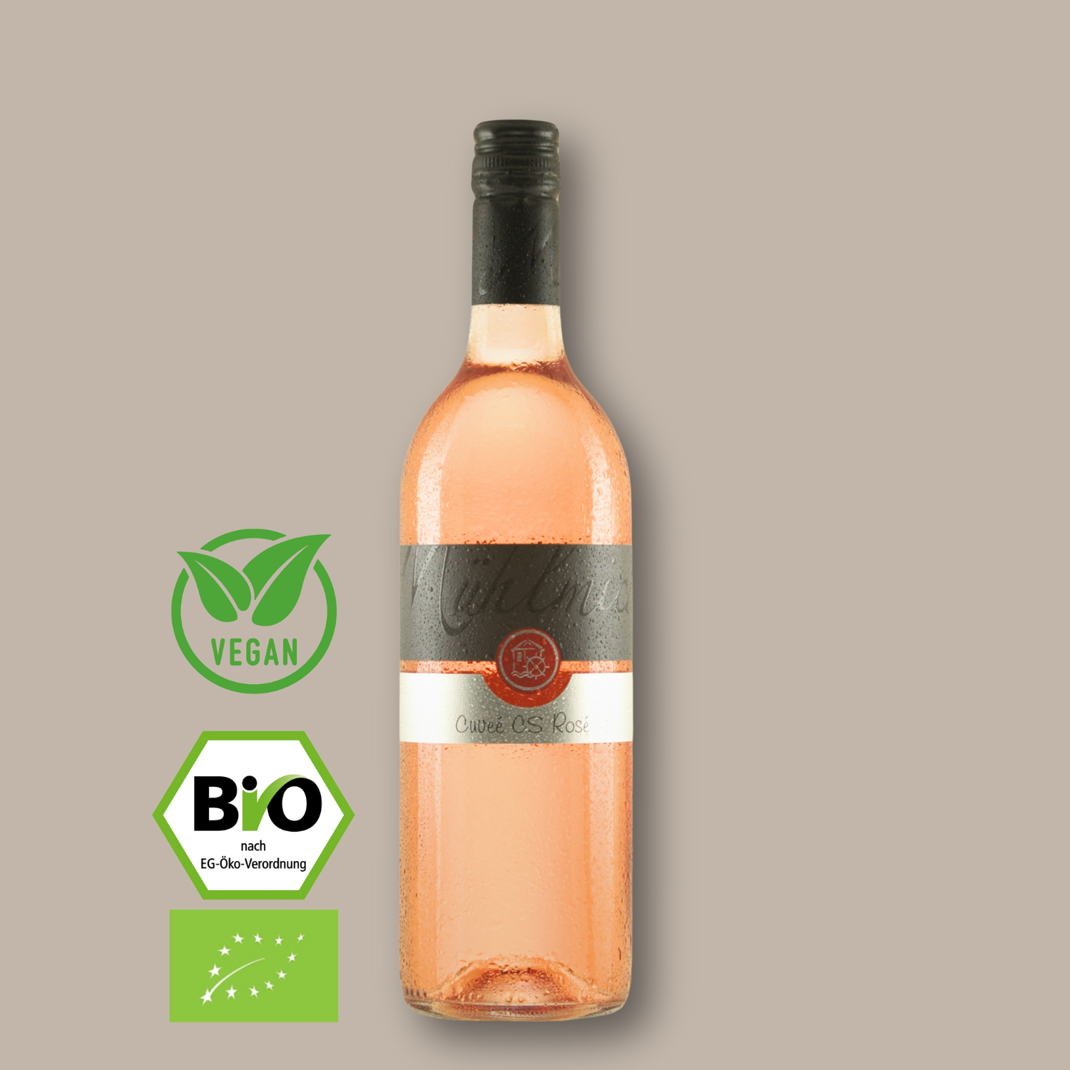 Cuvee cs rose Syrah Cabernet sauvignon halbtrocken Bio Weingut Muehlmichel Kirchheim Pfalz Top Spitzenweine