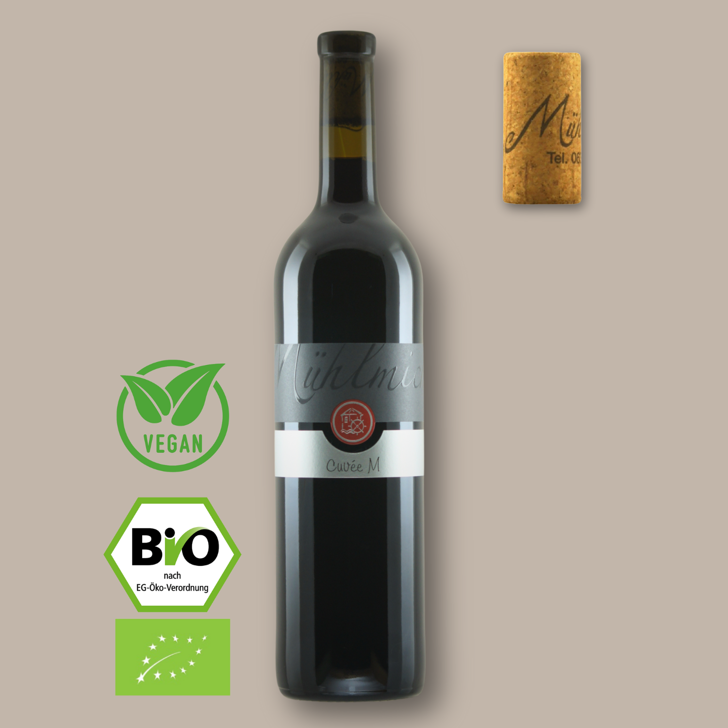 Cuvee M Rotwein Eichenfass Barrique Bio Weingut Muehlmichel Kirchheim Pfalz T