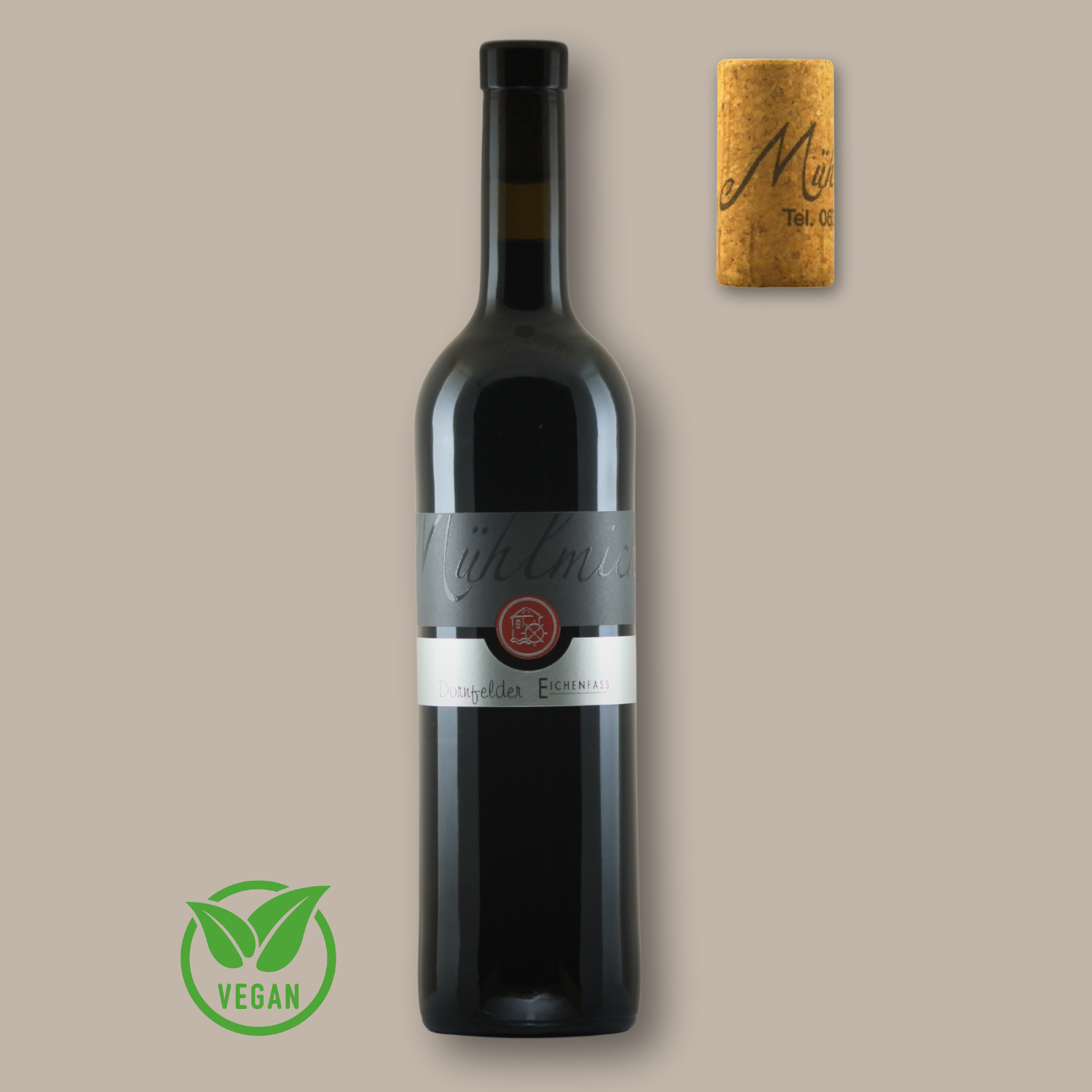 Dornfelder Rotwein Eichenfass Barrique Bio Weingut Muehlmichel Kirchheim Pfalz