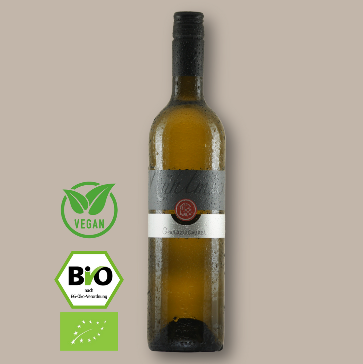 Gewuerztraminer lieblich Bio Weingut Muehlmichel Kirchheim Pfalz 
