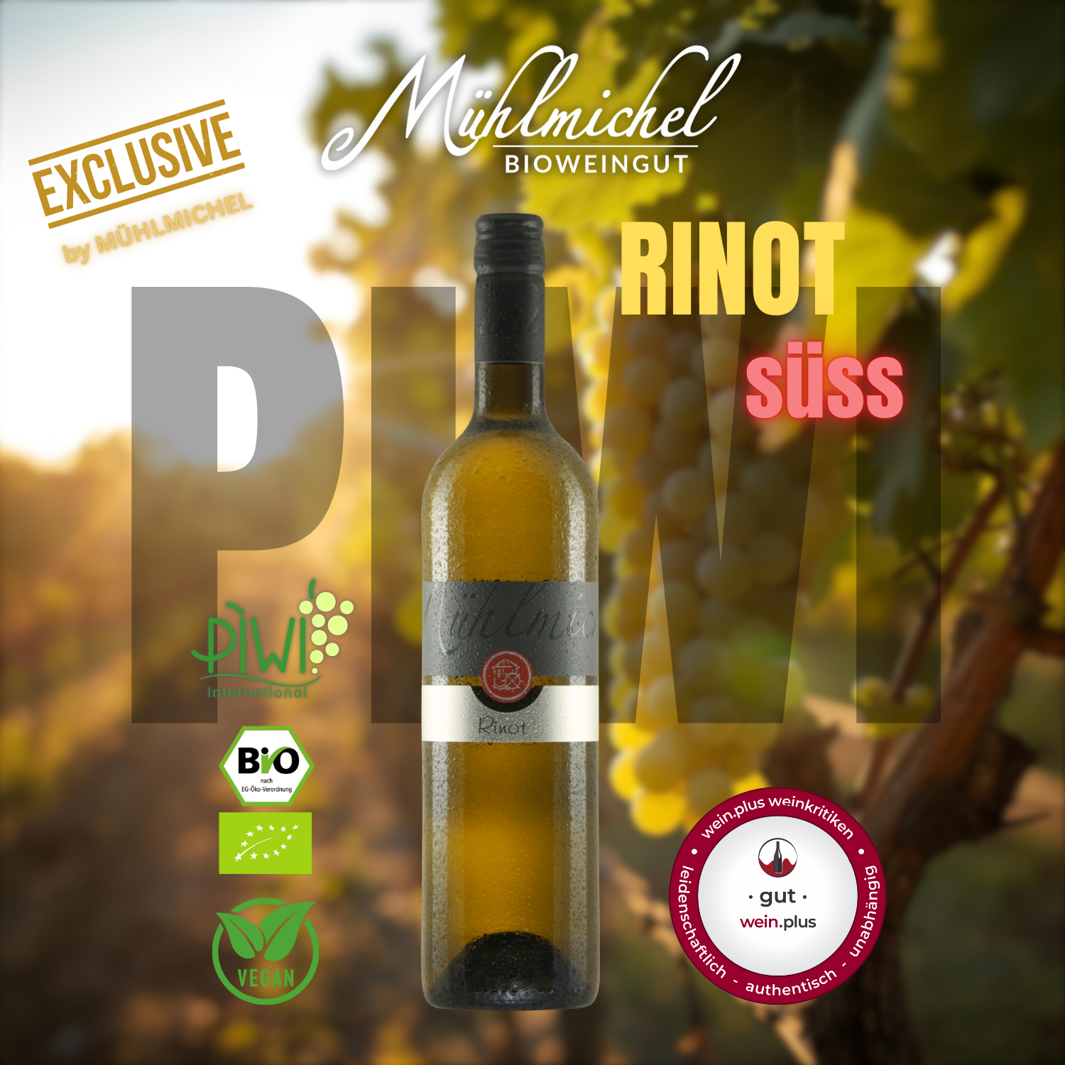 Rinot süss Weißwein süss Bio Weingut Mühlmichel