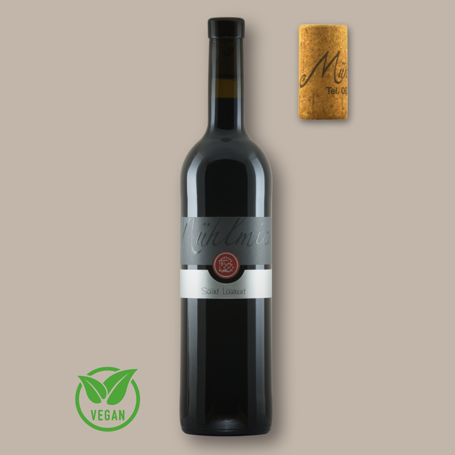 Saint Laurent Rotwein Eichenfass Barrique zwei Bio Weingut Muehlmichel Kirchheim Pfalz 