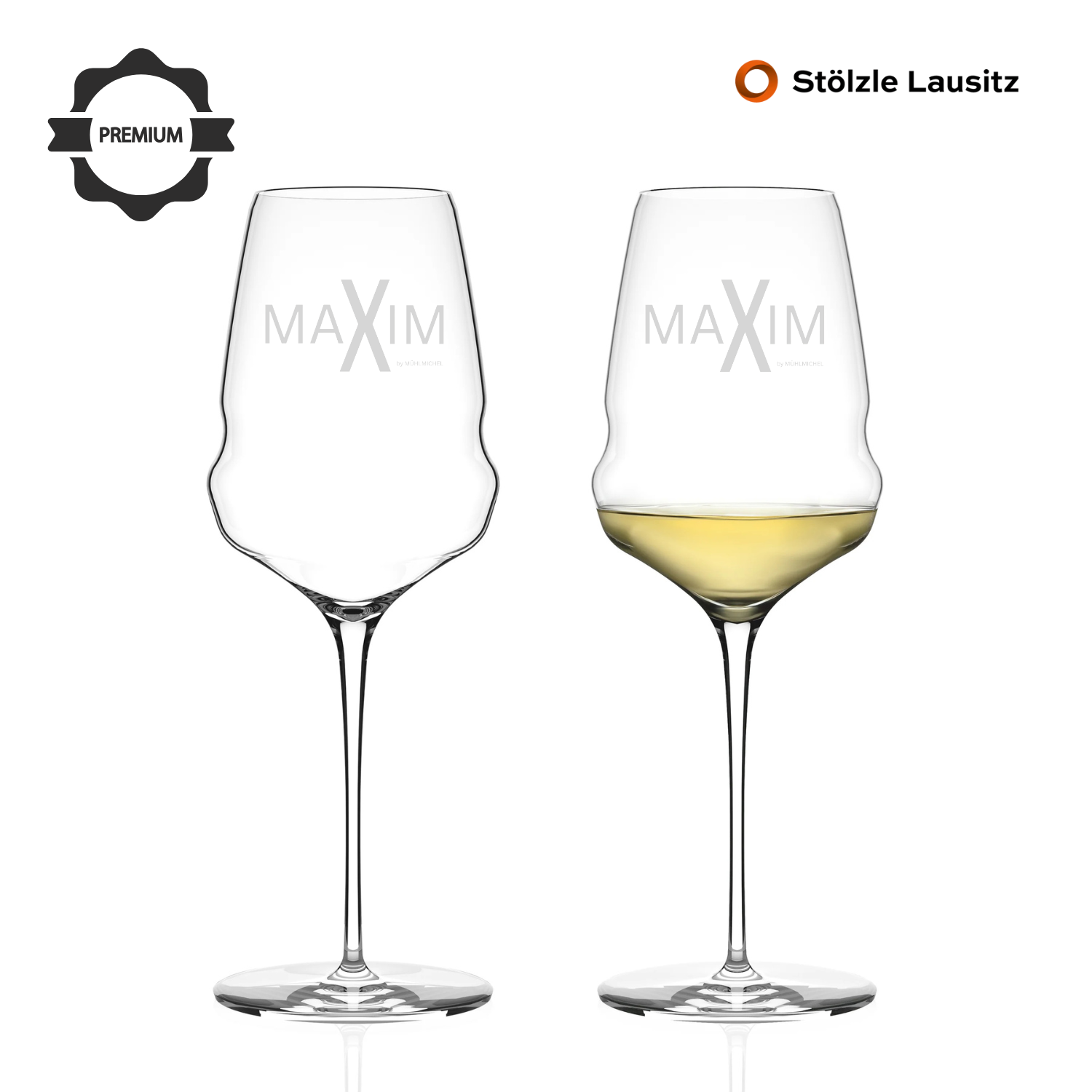 Weinglas Stölzle Lausitz cocoon Weißwein zwei Bio Weingut Muehlmichel Pfalz Top-Spitzenweine